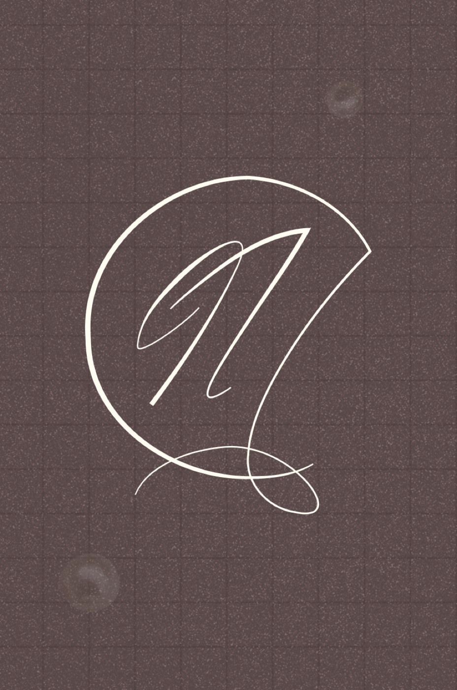 Perlyna monogram mark on textured background